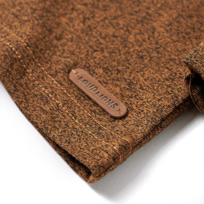 Kinder-Langarmshirt Cognac Melange 104