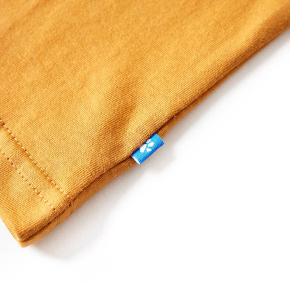 Kinder-Langarmshirt Dunkles Ocker 104