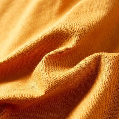 Kinder-Langarmshirt Dunkles Ocker 128