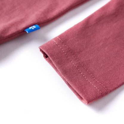 Kinder-Langarmshirt Dunkelrot 140
