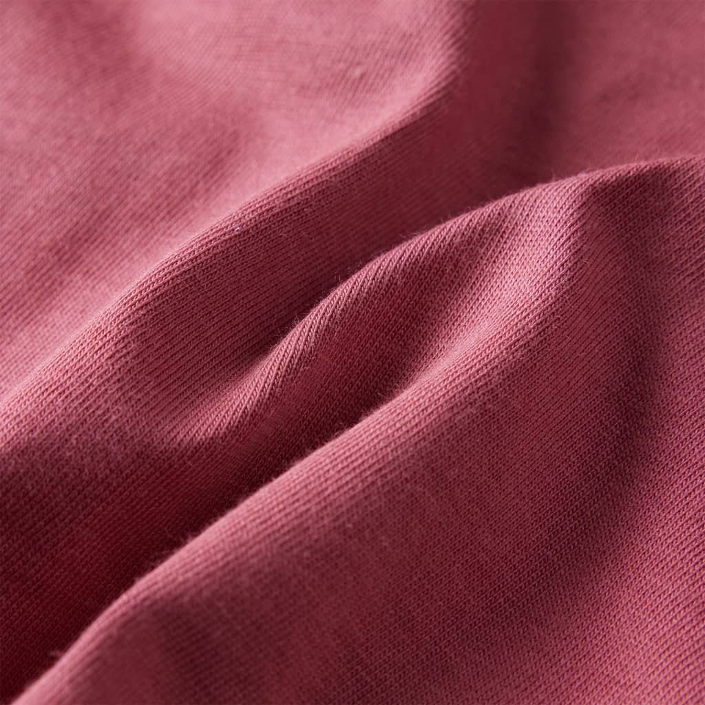 Kinder-Langarmshirt Dunkelrot 140