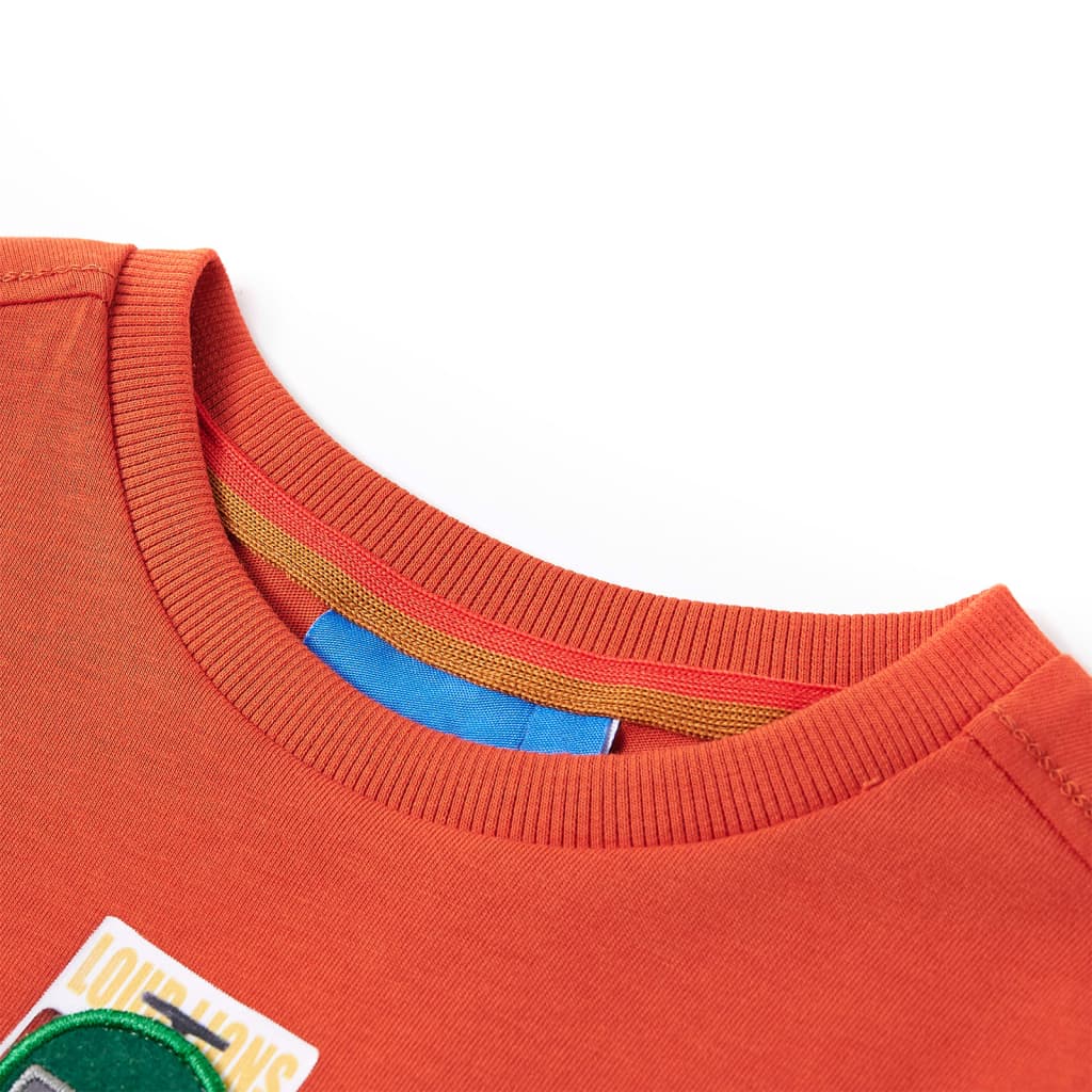 Kinder-Langarmshirt Orange 140