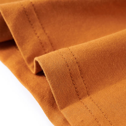 Kinder-Langarmshirt Dunkles Ocker 116