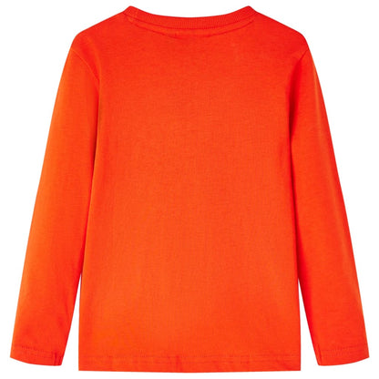 Kinder-Langarmshirt Hellorange 128