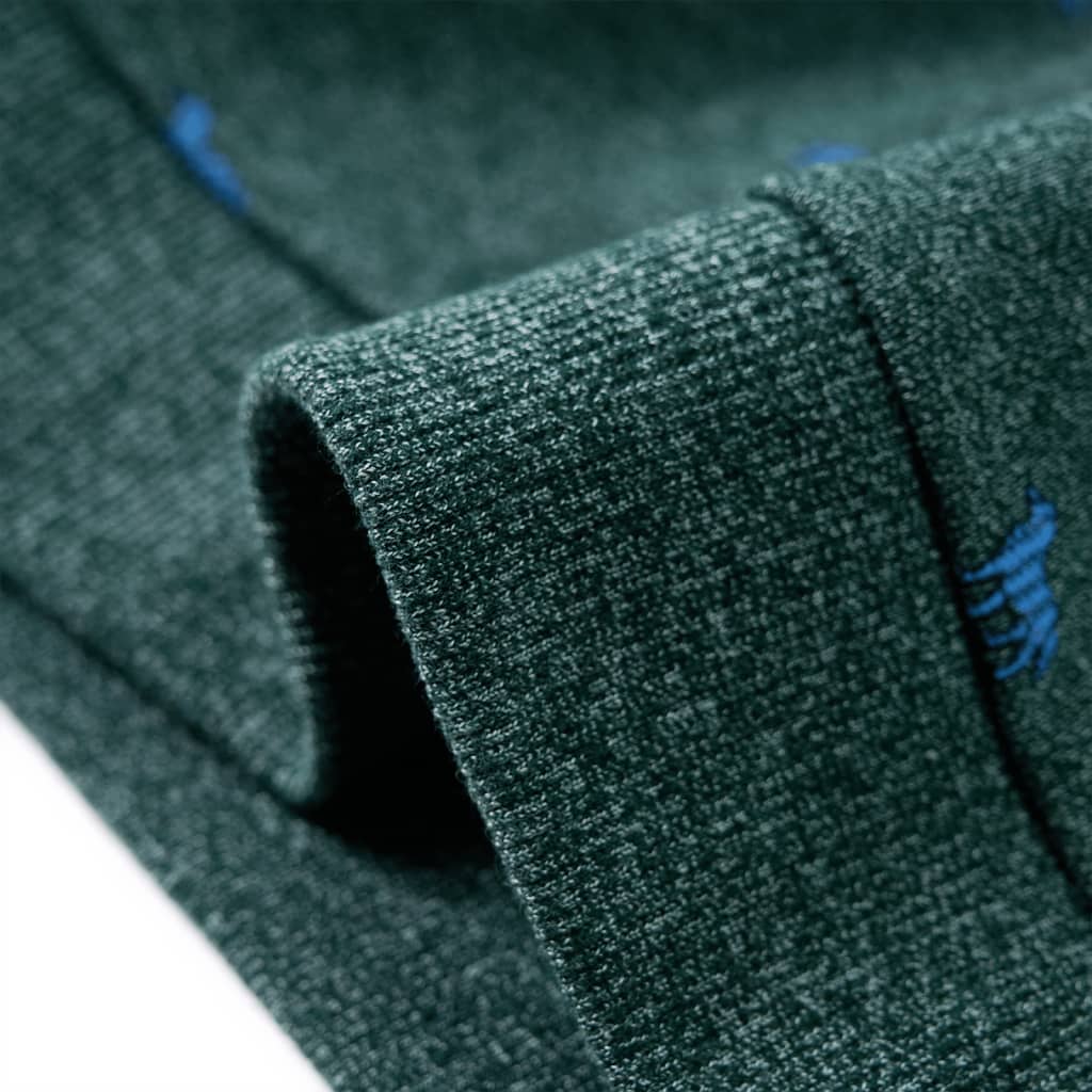 Kinder-Sweatshirt Dunkelgrün Melange 104