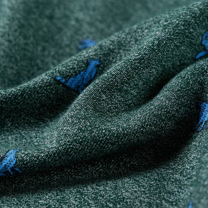 Kinder-Sweatshirt Dunkelgrün Melange 104