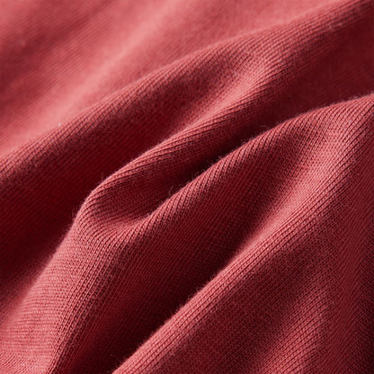 Kinder-Langarmshirt Dunkelrot 116