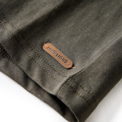 Kinder-Langarmshirt Khaki 104