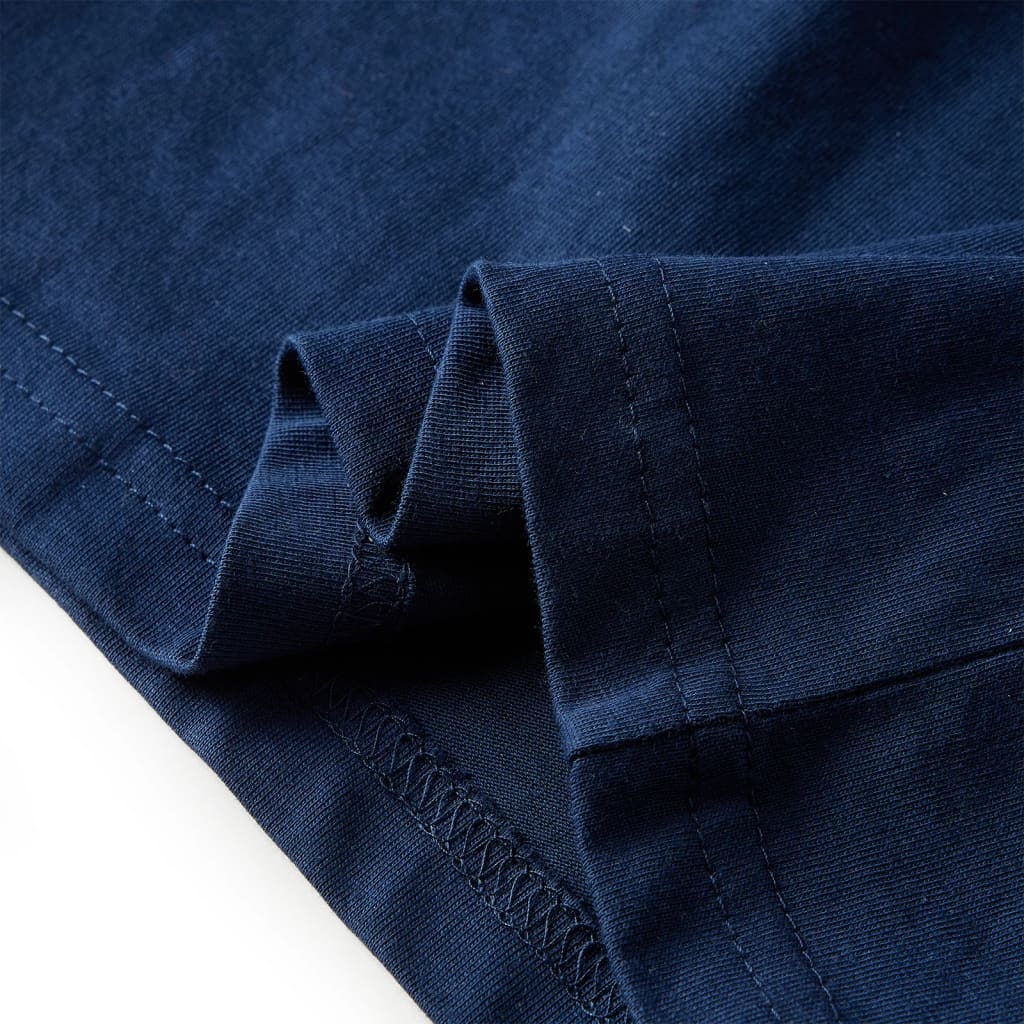 Kinder-Langarmshirt Marineblau 140