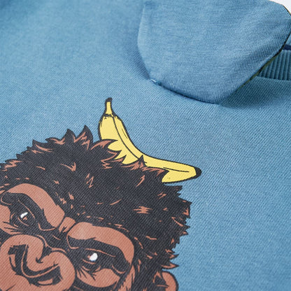 Kinder-Sweatshirt Mittelblau 104