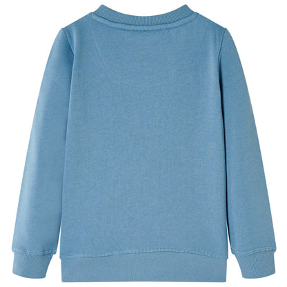 Kinder-Sweatshirt Mittelblau 128