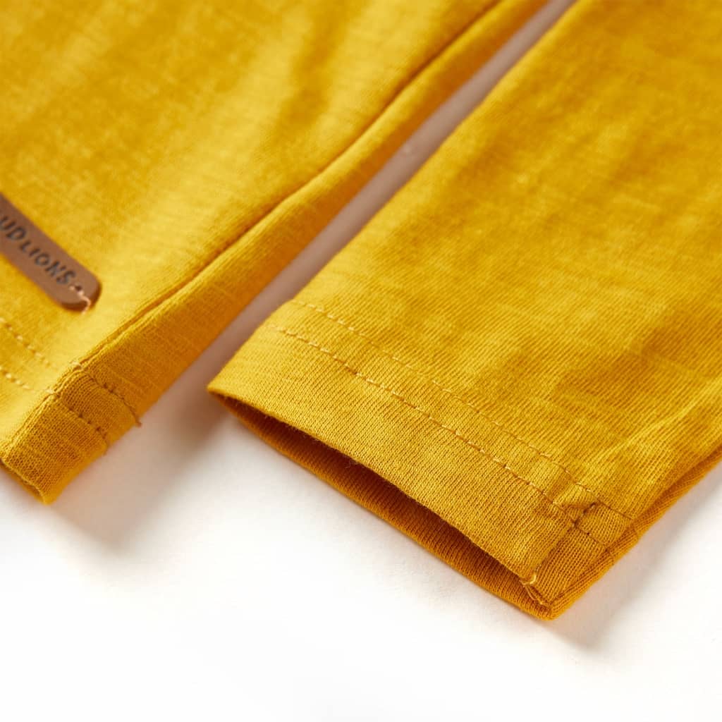 Kinder-Langarmshirt Ocker 104