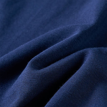 Kinder-Langarmshirt Marineblau 128
