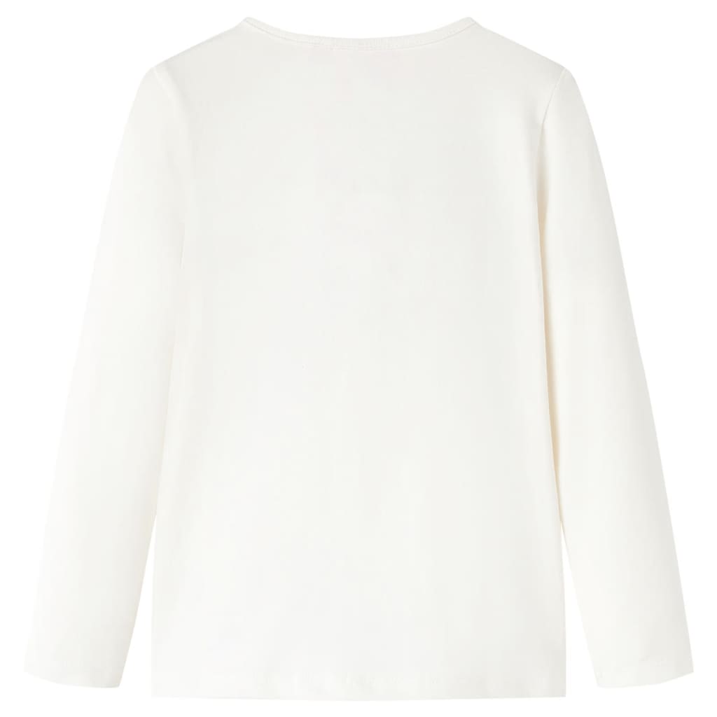 Kinder-Langarmshirt Ecru 128