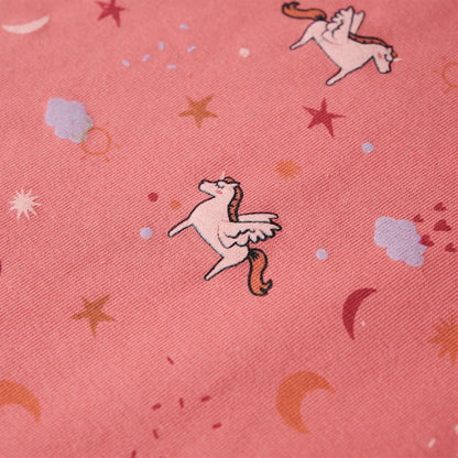 Kinderpyjama mit Langen Ärmeln Altrosa 128