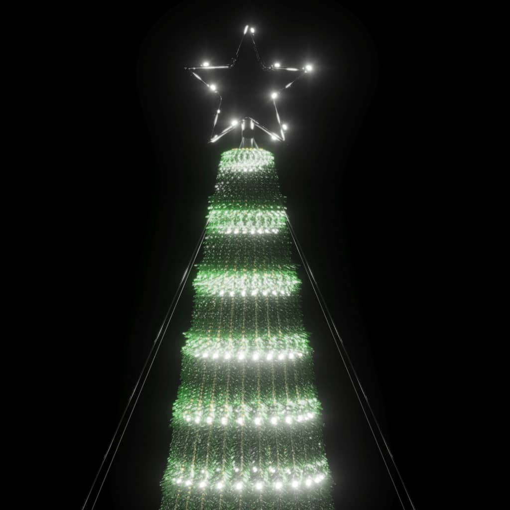 LED Weihnachtsbaum 688 LEDs Kaltweiß 300 cm