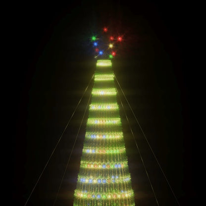 LED Weihnachtsbaum 1544 LEDs Mehrfarbig 500 cm