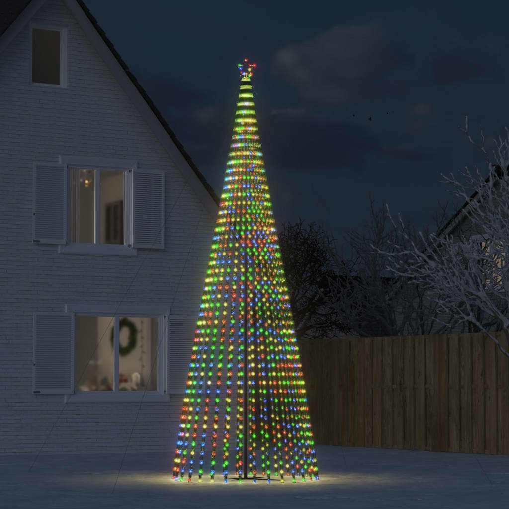 LED Weihnachtsbaum 1544 LEDs Mehrfarbig 500 cm