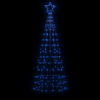 LED-Weihnachtsbaum mit Erdspießen 220 LEDs Blau 180 cm