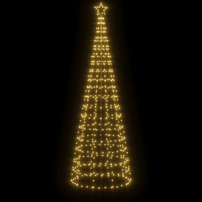LED-Weihnachtsbaum mit Erdspießen 570 LEDs Warmweiß 300 cm