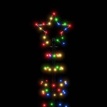 LED-Weihnachtsbaum mit Erdspießen 570 LEDs Mehrfarbig 300 cm