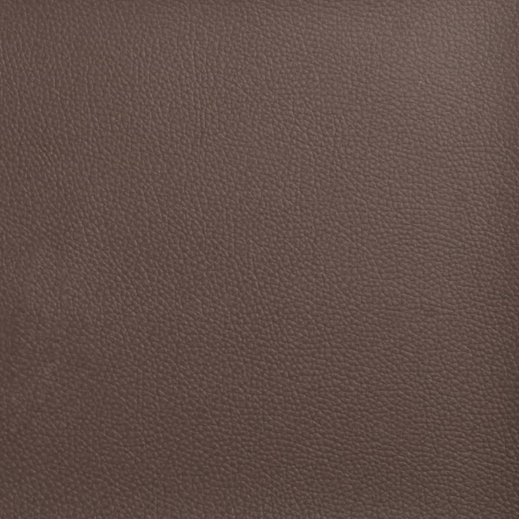 Relaxsessel mit Fußteil Braun Kunstleder