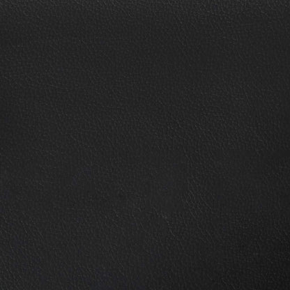 Massagesessel mit Fußteil Schwarz Kunstleder