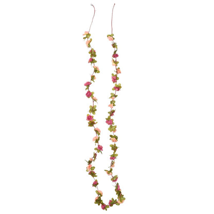 Blumengirlanden Blumen 6 Stk. Rosa 250 cm