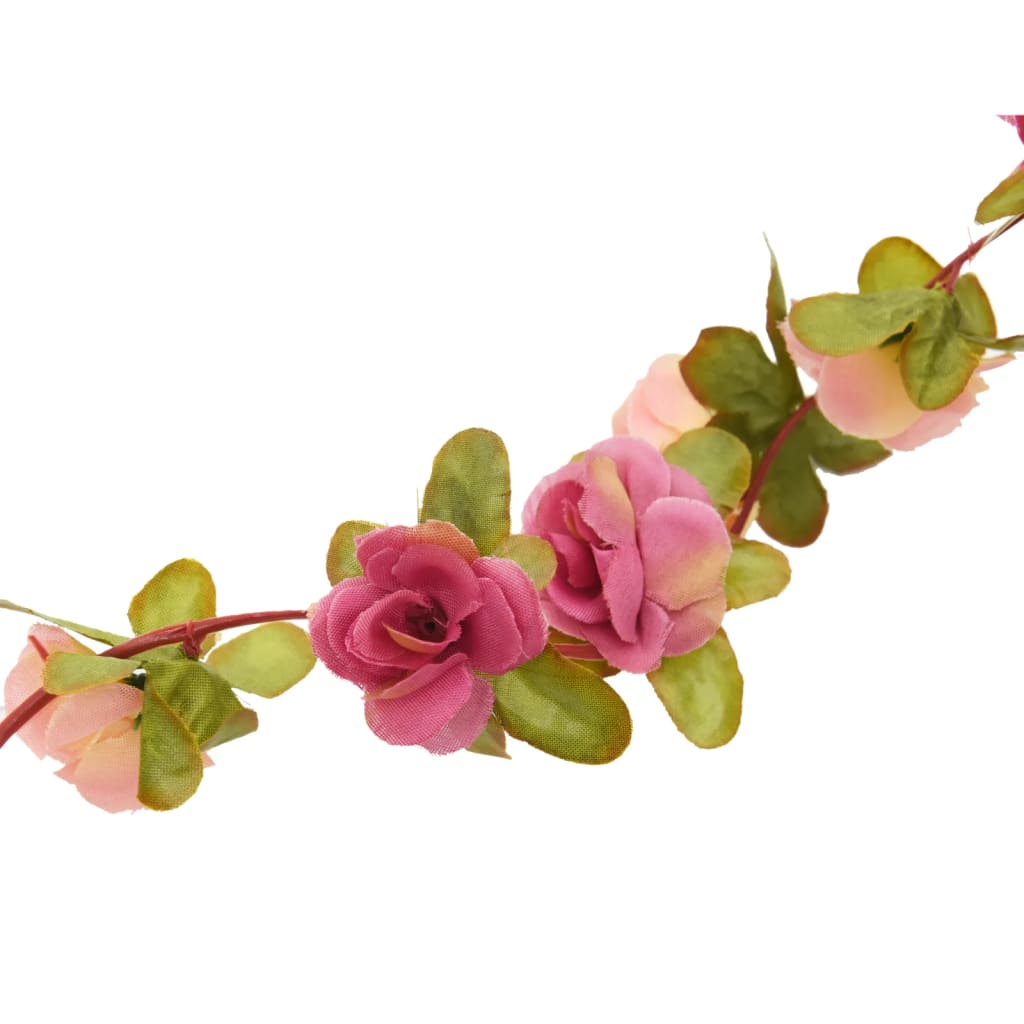 Blumengirlanden Blumen 6 Stk. Rosa 250 cm