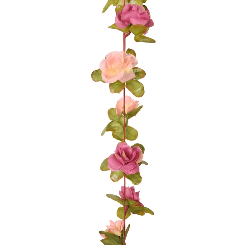 Blumengirlanden Blumen 6 Stk. Rosa 250 cm