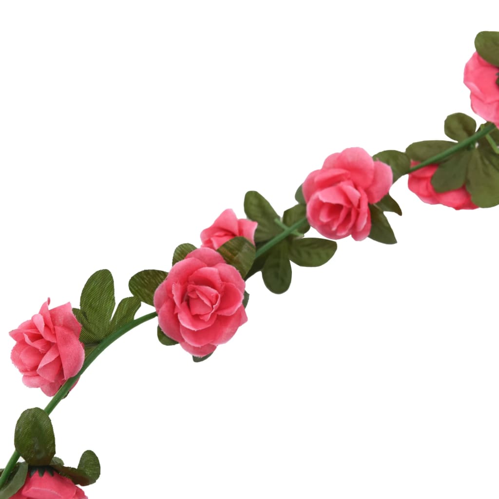 Blumengirlanden Blumen 6 Stk. Rosa 240 cm