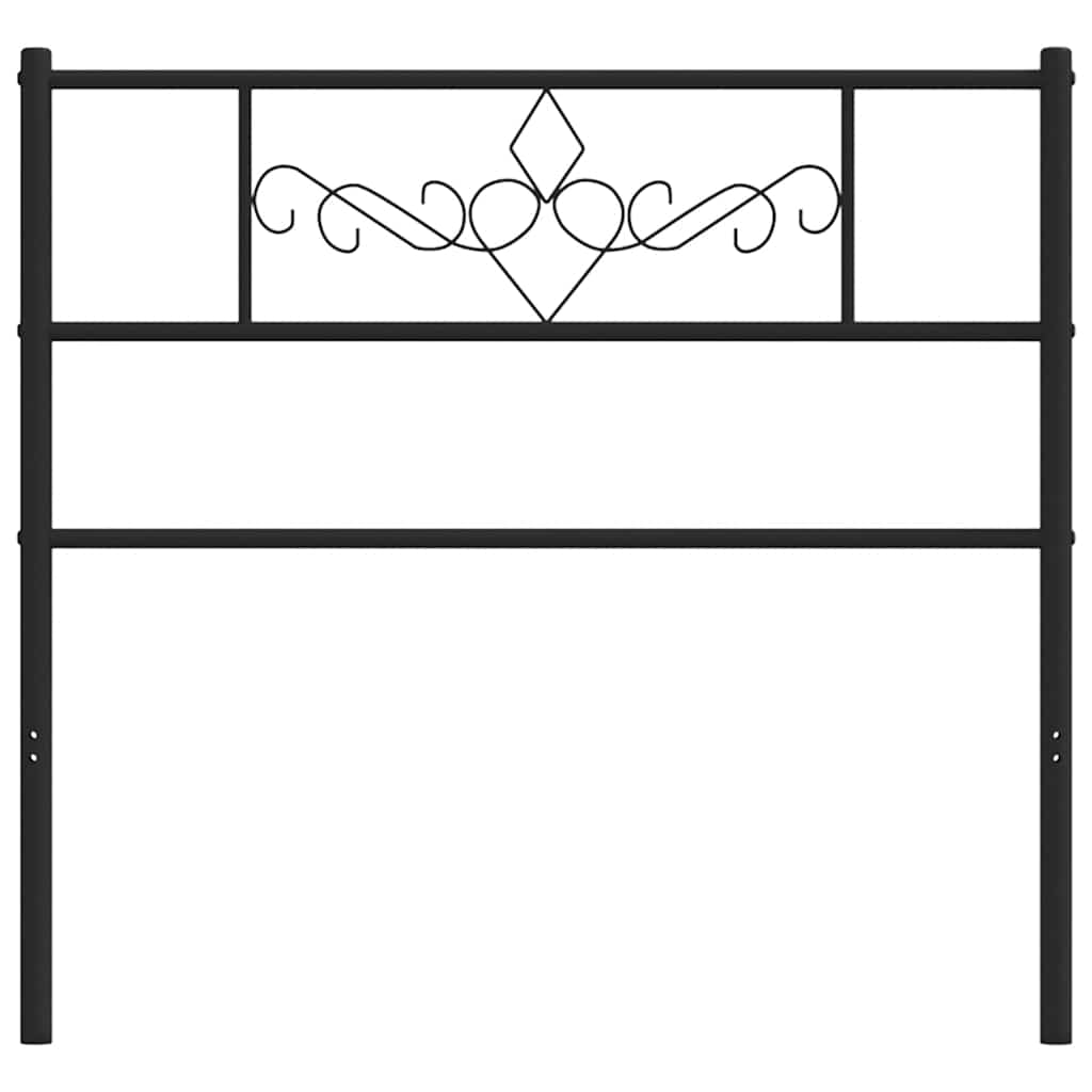 Ersatz-Kopfteil Metall Schwarz 75 cm
