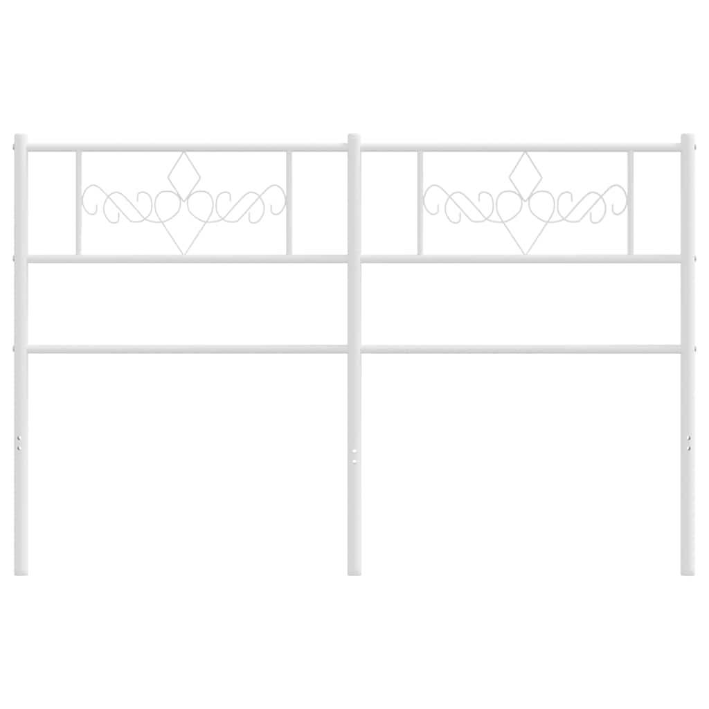 Ersatz-Kopfteil Metall Weiß 120 cm