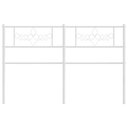 Ersatz-Kopfteil Metall Weiß 120 cm