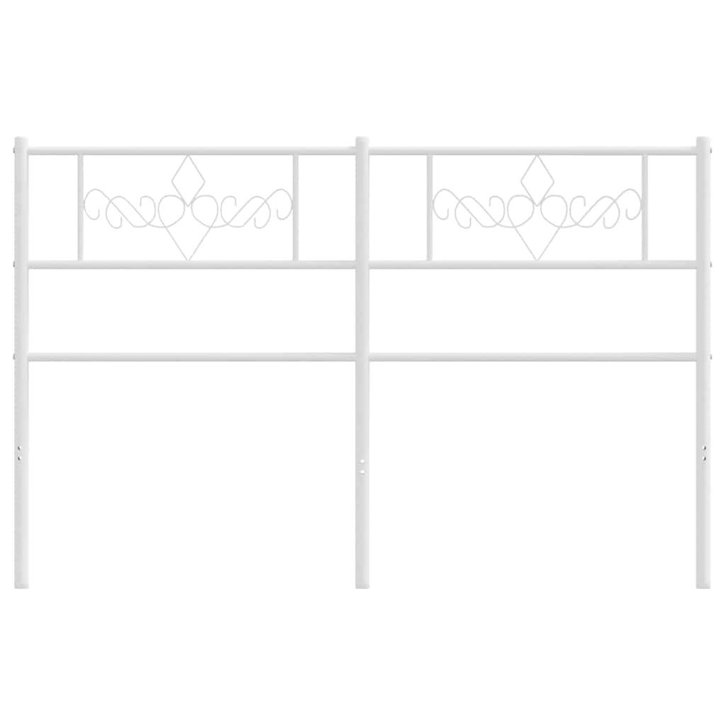 Ersatz-Kopfteil Metall Weiß 160 cm