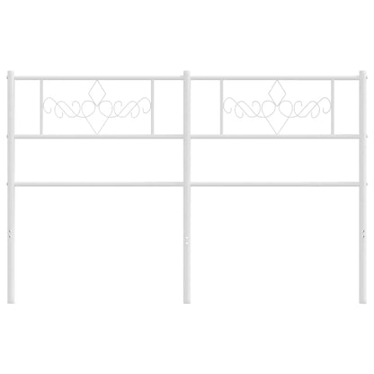 Ersatz-Kopfteil Metall Weiß 160 cm