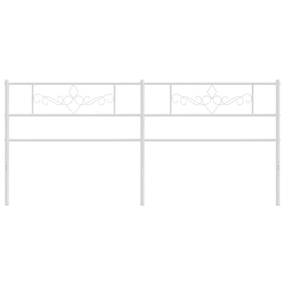 Ersatz-Kopfteil Metall Weiß 180 cm