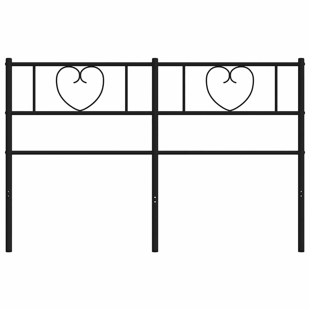 Ersatz-Kopfteil Metall Schwarz 135 cm