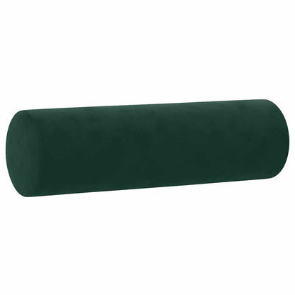 2-Sitzer-Sofa mit Zierkissen Dunkelgrün 120 cm Samt