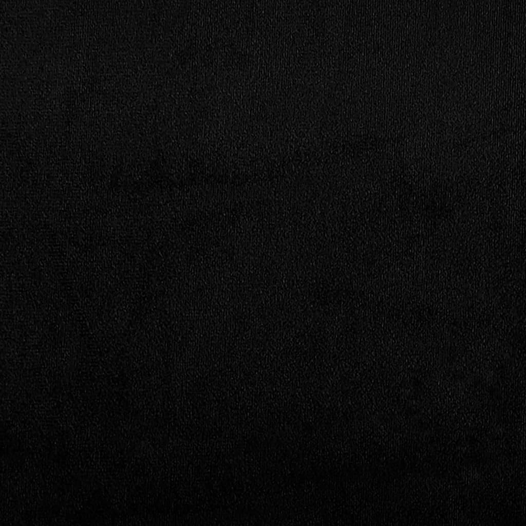 4-tlg. Sofagarnitur mit Kissen Schwarz Mikrofasergewebe