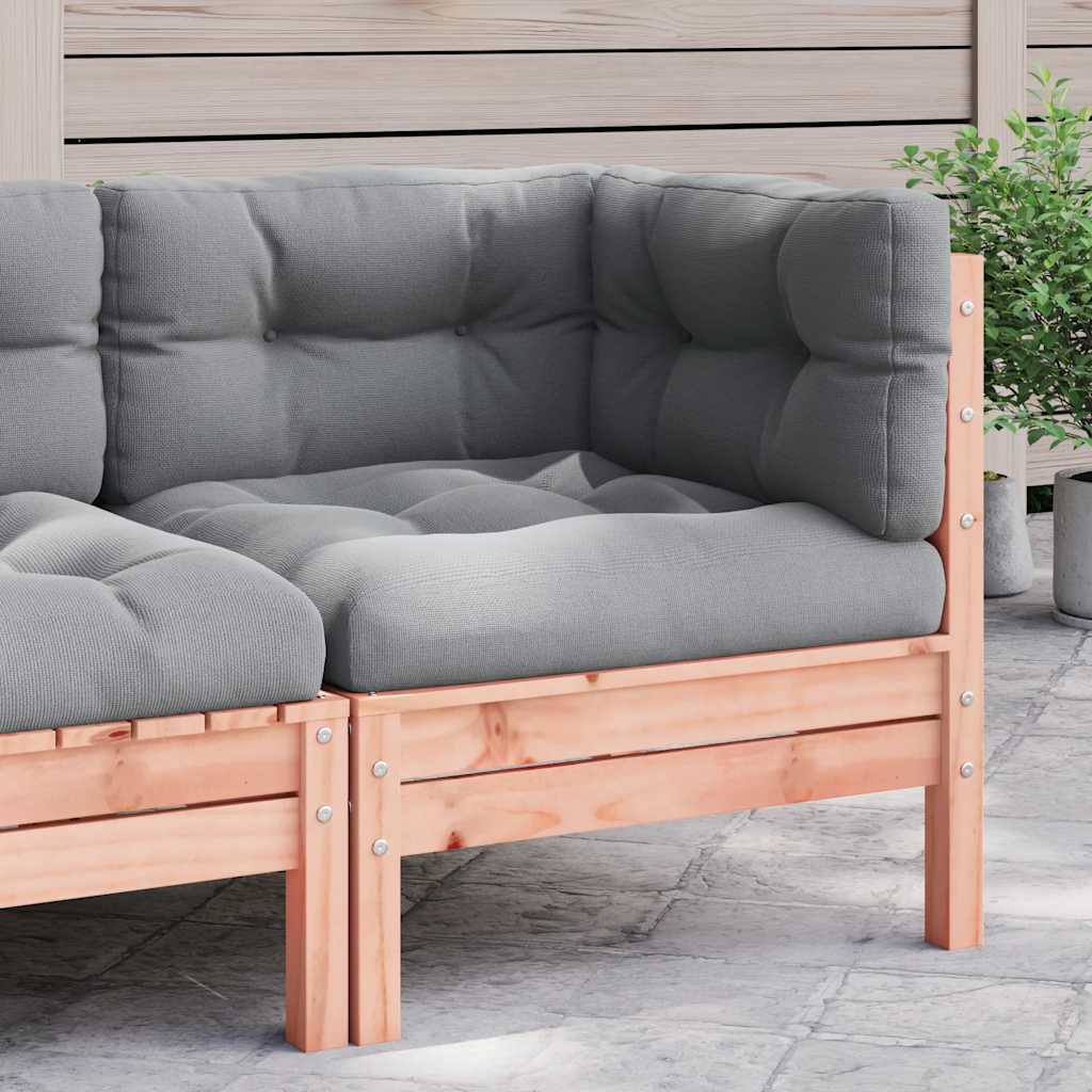 Garten-Ecksofa mit Kissen Massivholz Douglasie
