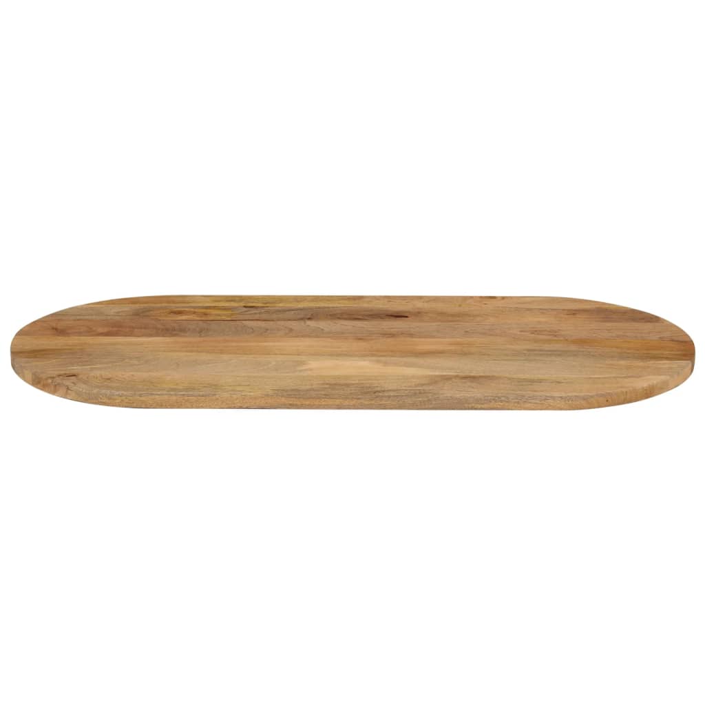 Tischplatte 110x50x2,5 cm Oval Massivholz Mango