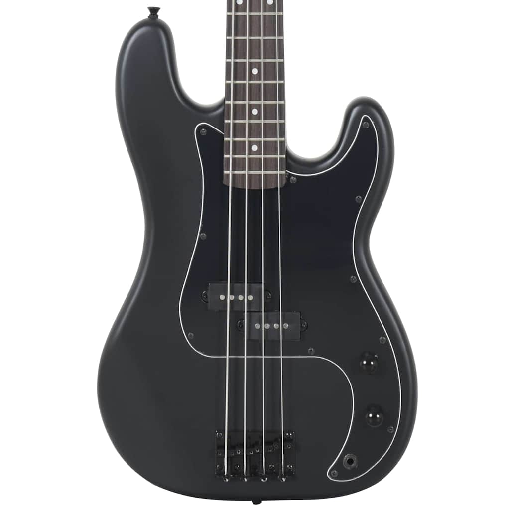 E-Bass für Anfänger mit Tasche Schwarz 4/4 46"