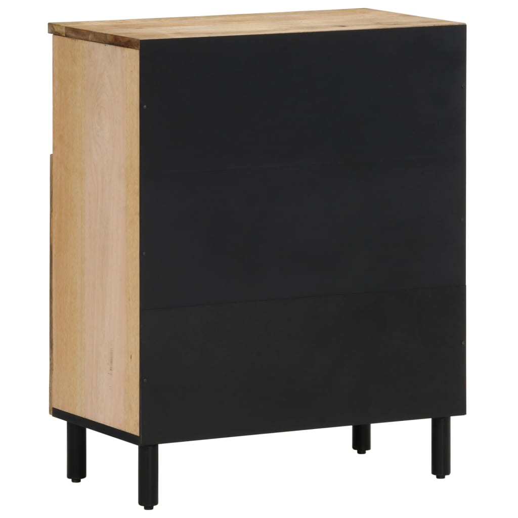 Beistellschrank 60x33x75 cm Massivholz Mango