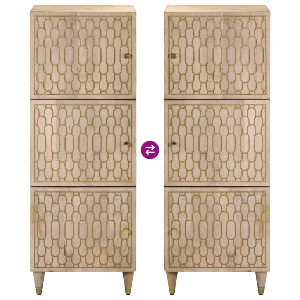 Highboard 40x33x110 cm Massivholz Mango