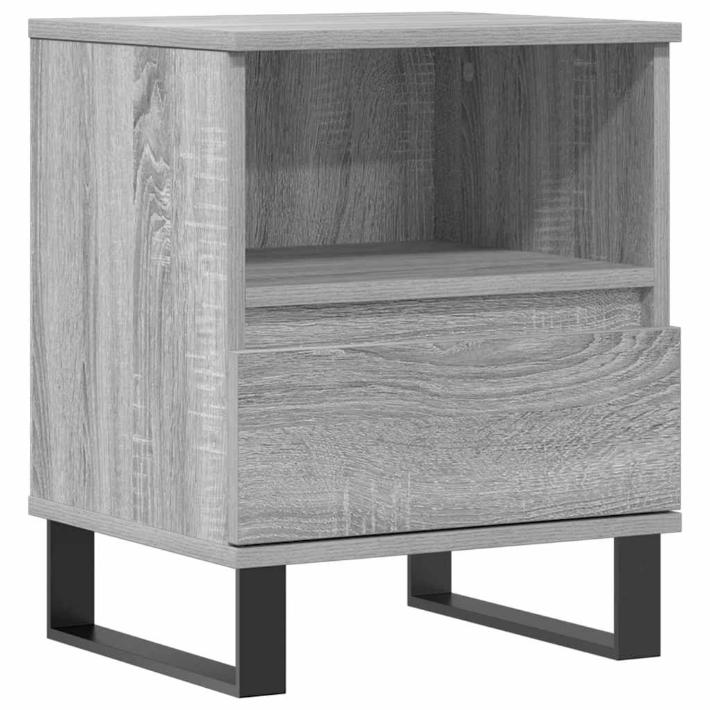 Nachttisch Grau Sonoma 40x35x50 cm Holzwerkstoff
