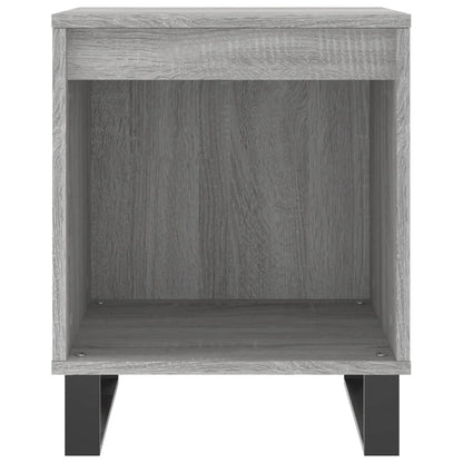 Nachttische 2 Stk. Grau Sonoma 40x35x50 cm Holzwerkstoff