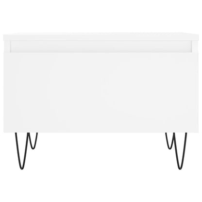 Couchtische 2 Stk. Weiß 50x46x35 cm Holzwerkstoff