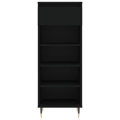 Schuhschrank Schwarz 40x36x105 cm Holzwerkstoff