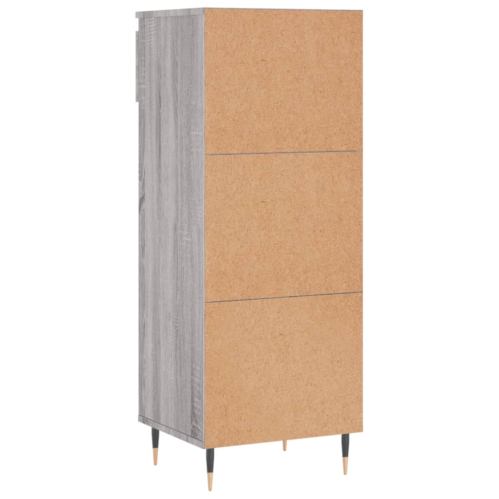 Schuhschrank Grau Sonoma 40x36x105 cm Holzwerkstoff